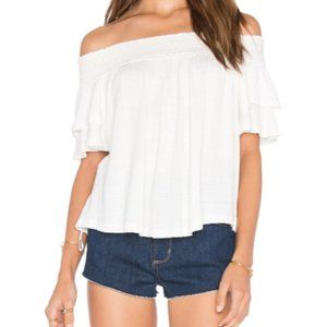 Free People Ivory Santorini Top Size XS